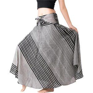 Long Skirts for Women Line Black